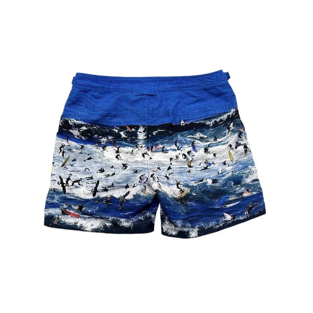 Orlebar Brown Men's Swim Shorts Bulldog Surfers In Laguna Beach Size 31 Designer